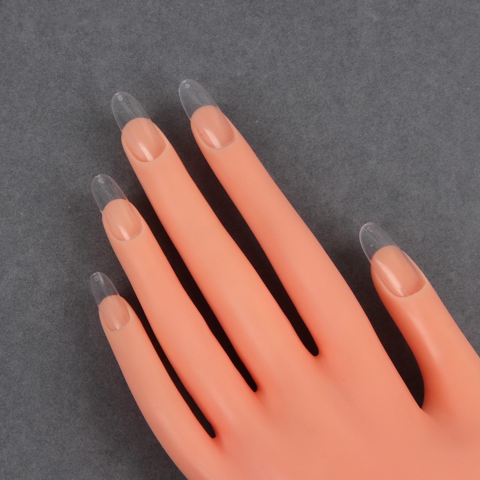 Типсы для наращивания ногтей, форма овал, 500 шт, 10 размеров