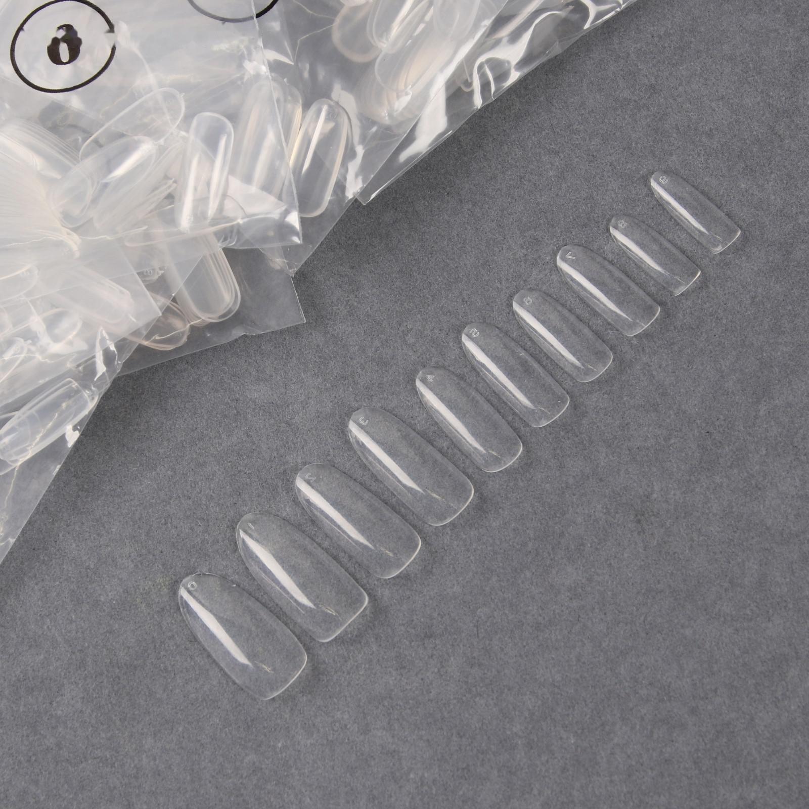 Типсы для наращивания ногтей, форма овал, 500 шт, 10 размеров