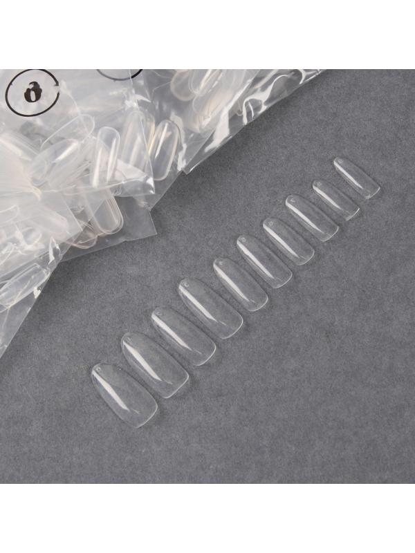 Типсы для наращивания ногтей, форма овал, 500 шт, 10 размеров