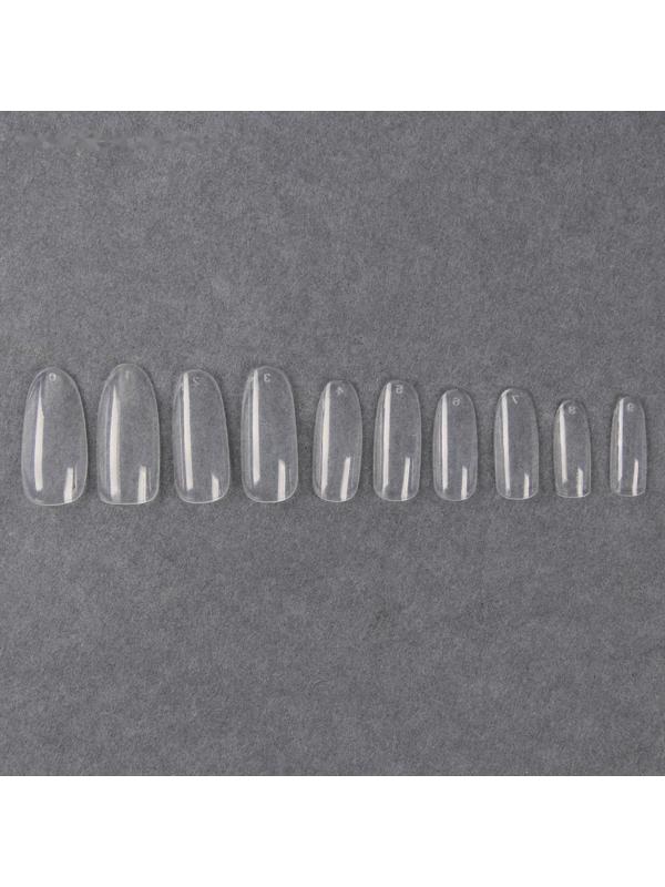 Типсы для наращивания ногтей, форма овал, 500 шт, 10 размеров