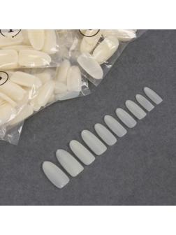 Типсы для наращивания ногтей, форма овал, 500 шт, 10 размеров