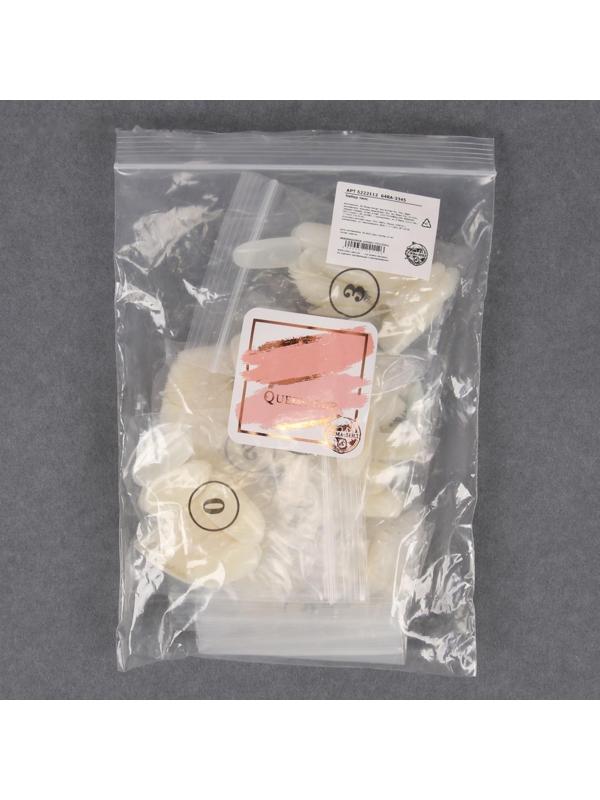 Типсы для наращивания ногтей, форма овал, 500 шт, 10 размеров