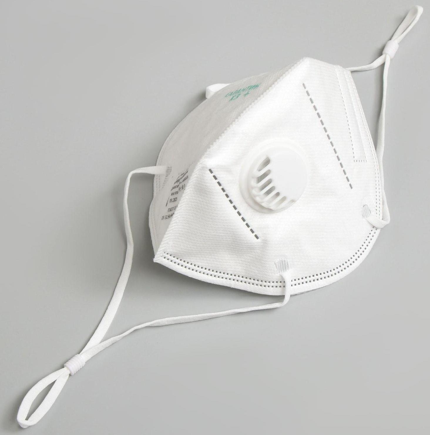 Респиратор KN95 FFP2 с резинками за голову, универсальный