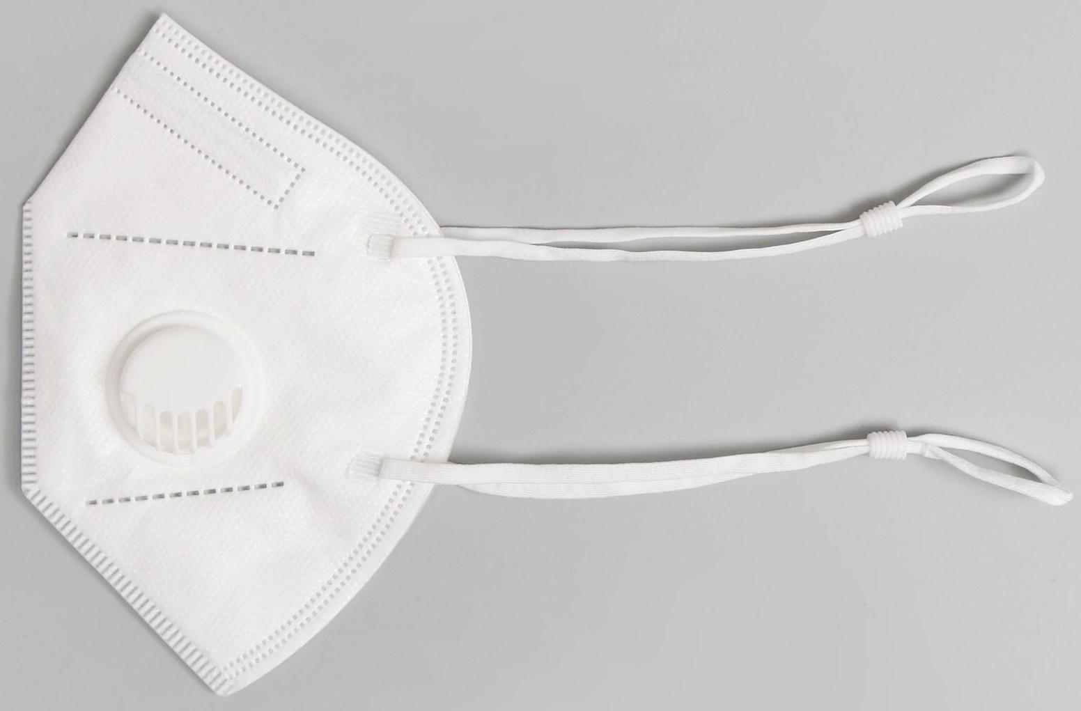 Респиратор KN95 FFP2 с резинками за голову, универсальный