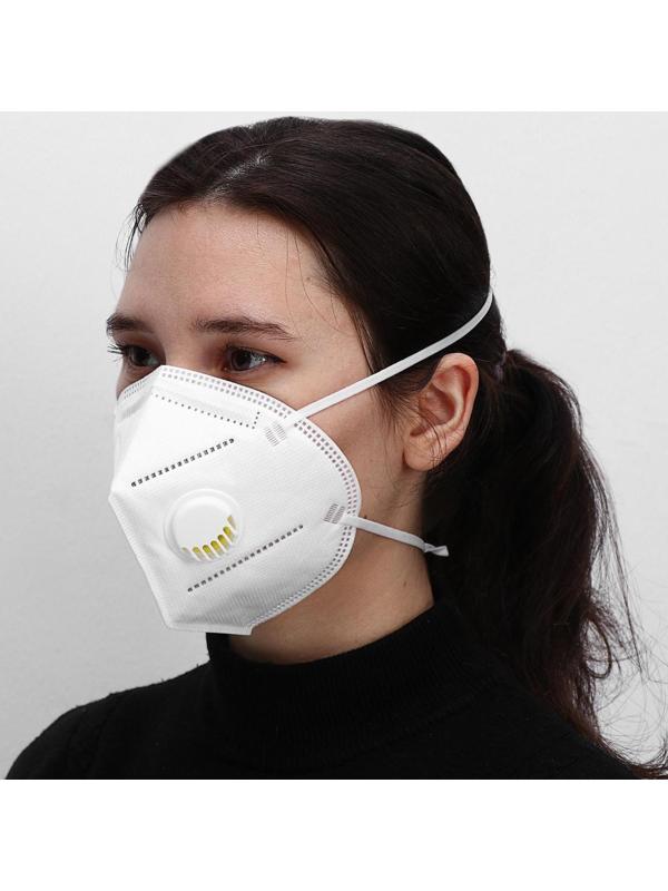 Респиратор KN95 FFP2 с резинками за голову, универсальный