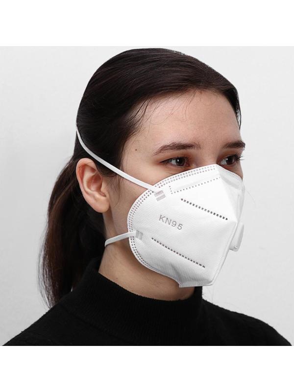 Респиратор KN95 FFP2 с резинками за голову, универсальный