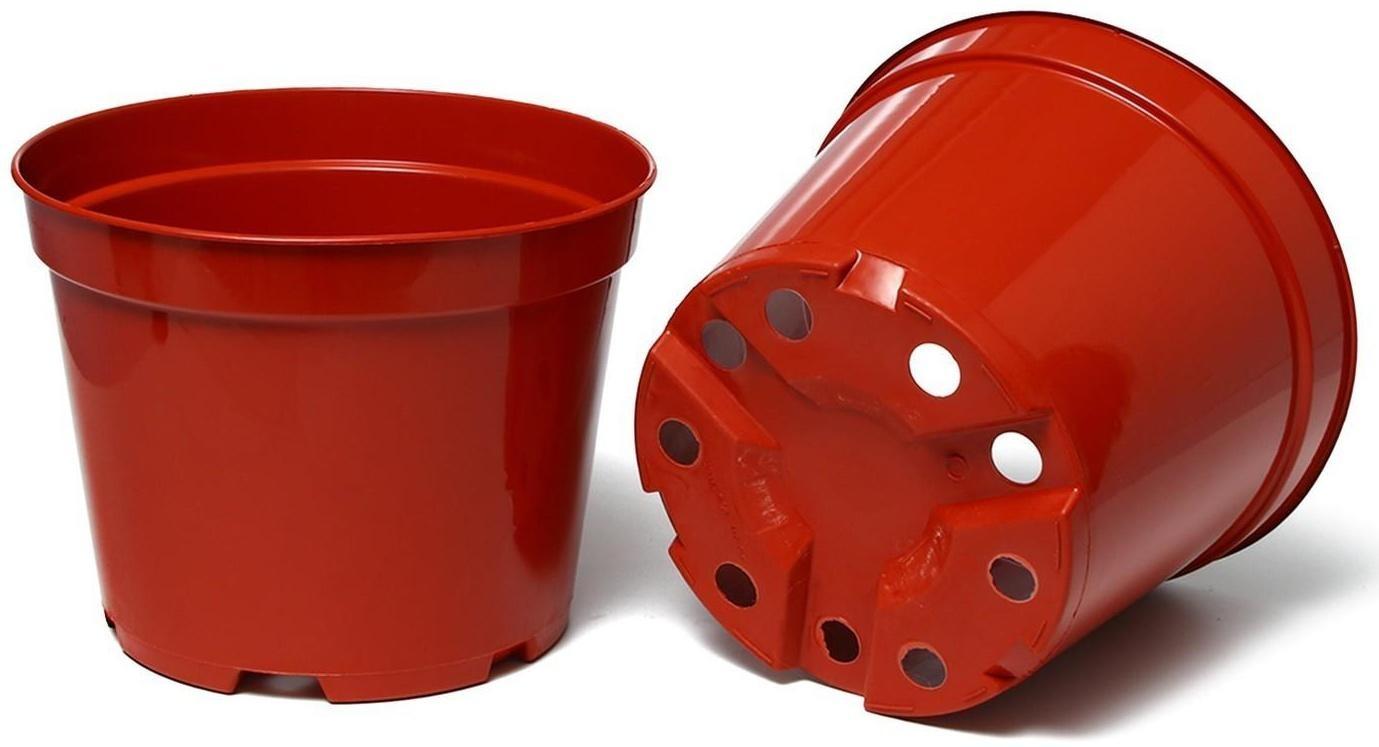 Горшок для рассады, 7,5 л, 25,5 × 25,5 × 20,5 см, терракотовый, Greengo