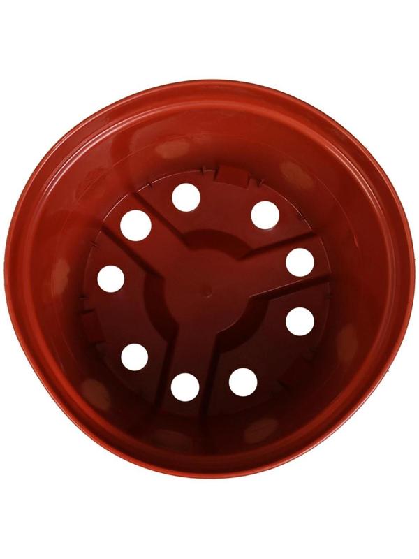 Горшок для рассады, 7,5 л, 25,5 × 25,5 × 20,5 см, терракотовый, Greengo