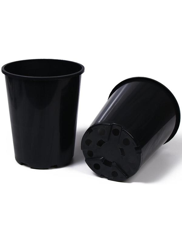 Горшок для рассады, 4 л, 18 × 18 × 21,5 см, для роз, чёрный, Greengo