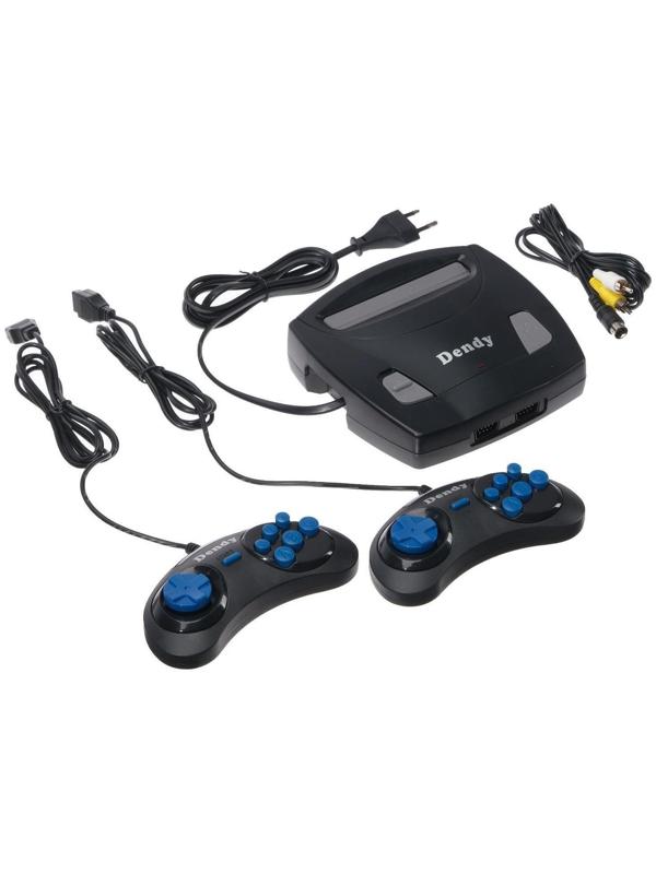 Игровая приставка Dendy Classic, 8-bit, 255 игр, 2 геймпада