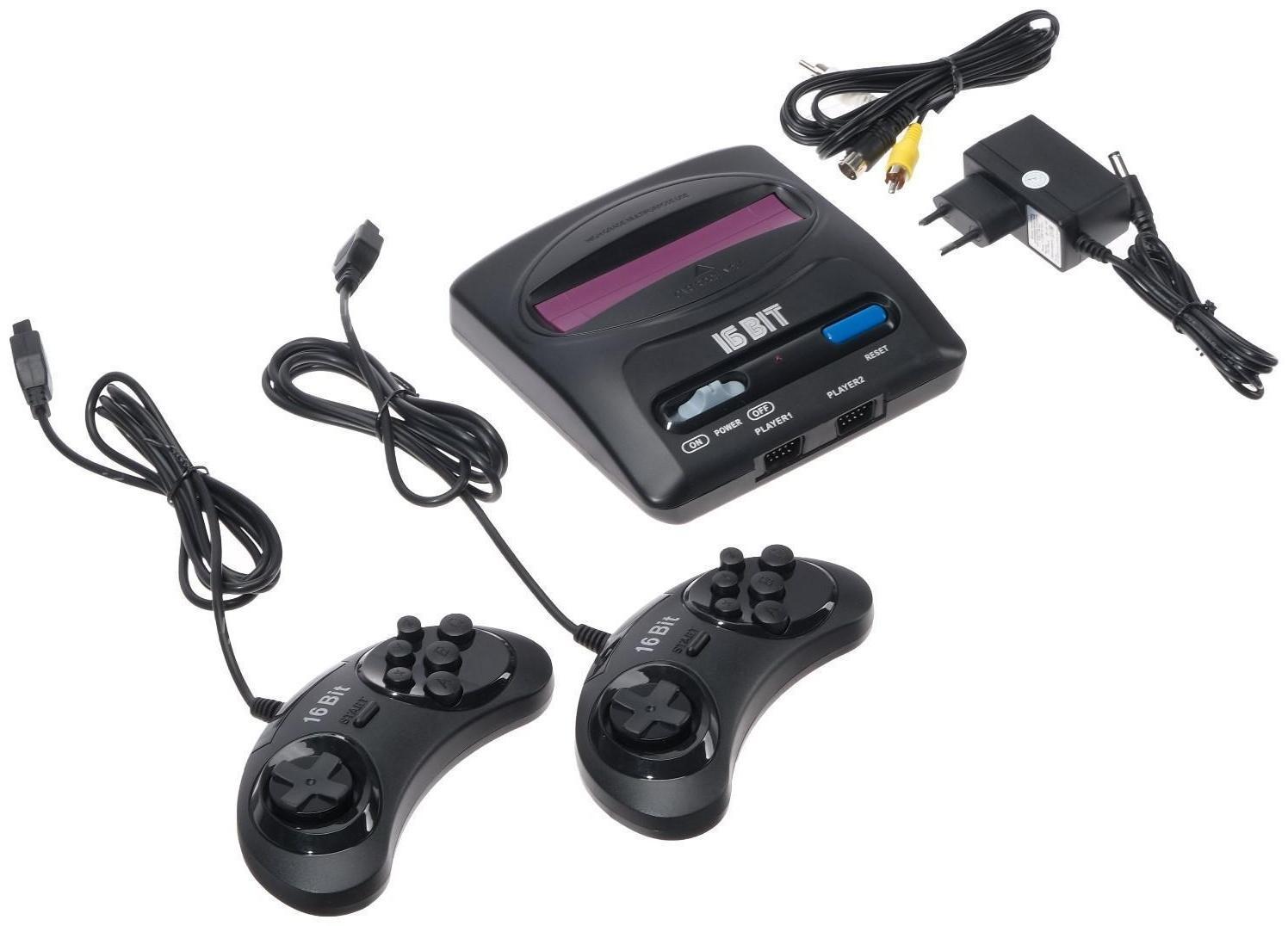 Игровая приставка Magistr Drive 2 lit, 16-bit, 252 игры, 2 геймпада