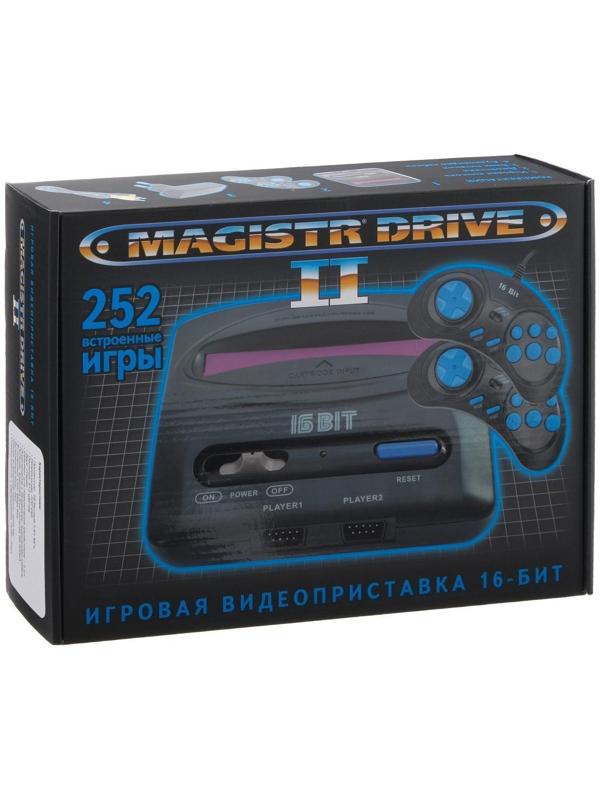 Игровая приставка Magistr Drive 2 lit, 16-bit, 252 игры, 2 геймпада