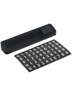 Табличка для номера телефона Cartage, черный