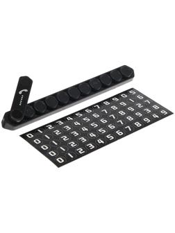 Табличка для номера телефона, черный