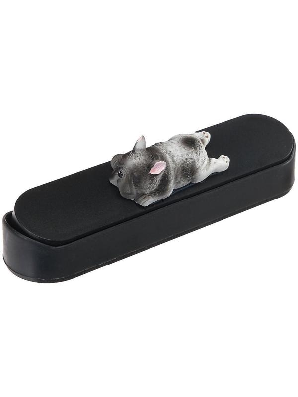 Табличка для номера телефона Cartage с собачкой, черный