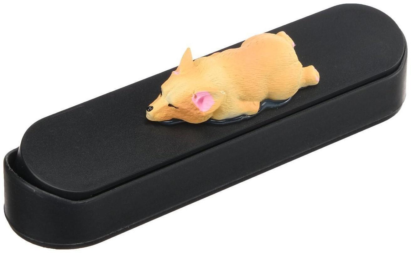 Табличка для номера телефона Cartage с собачкой, черный