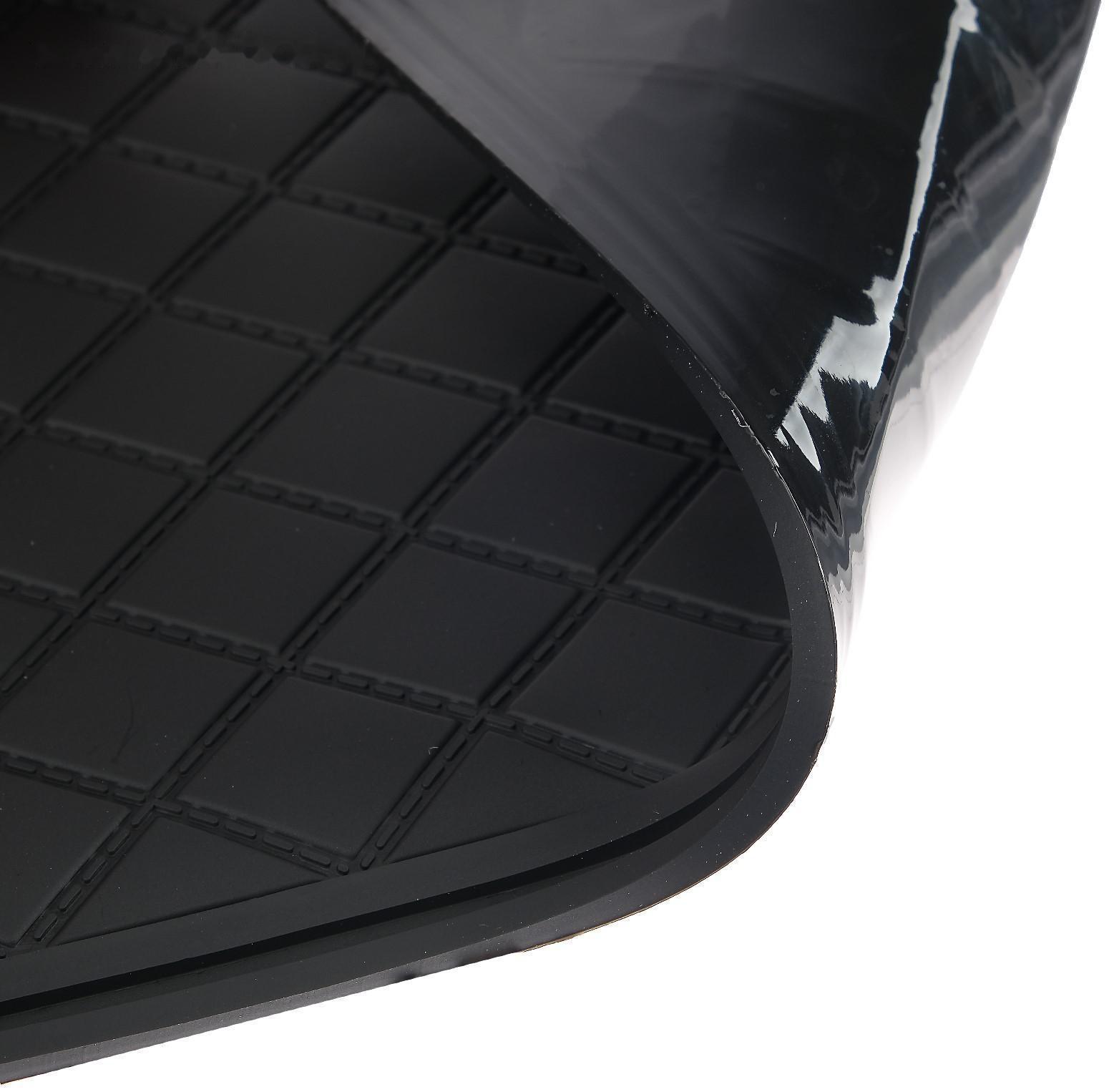 Коврик противоскользящий 20×13 см с бортом, черный