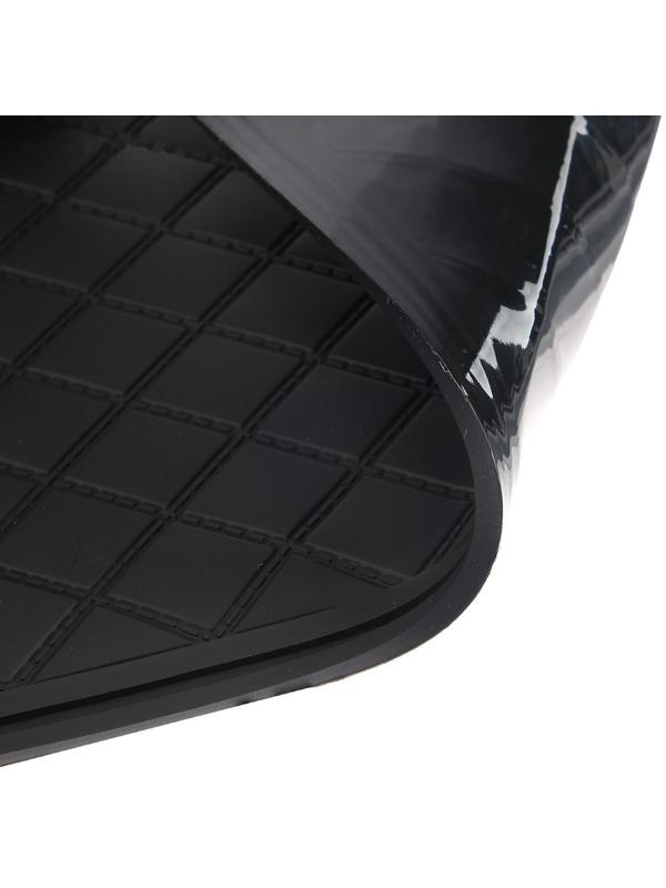 Коврик противоскользящий 20×13 см с бортом, черный