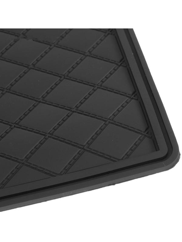 Коврик противоскользящий 20×13 см с бортом, черный