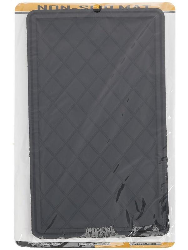 Коврик противоскользящий 20×13 см с бортом, черный