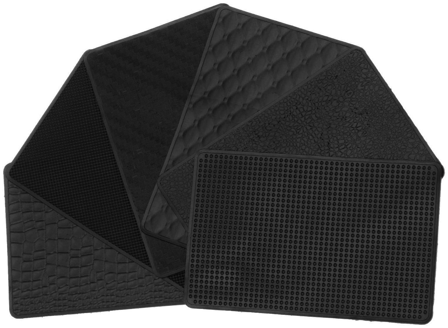 Коврик противоскольязщий 20×13 см, микс, черный