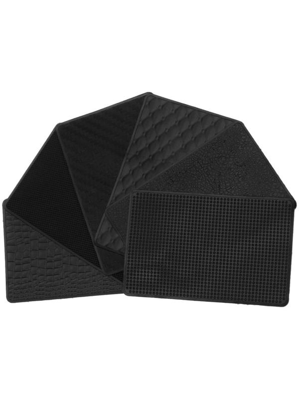 Коврик противоскольязщий 20×13 см, микс, черный