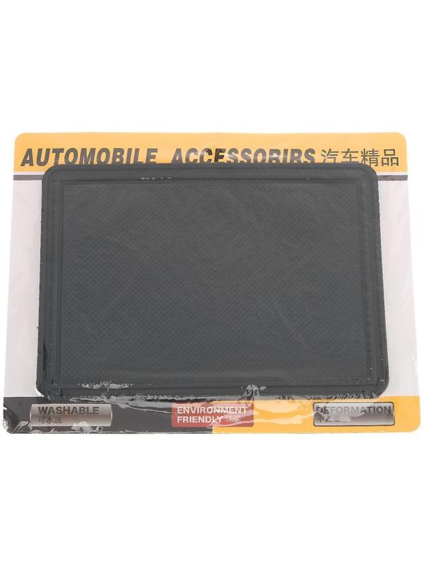 Коврик противоскольязщий 18×13 см с бортом, черный