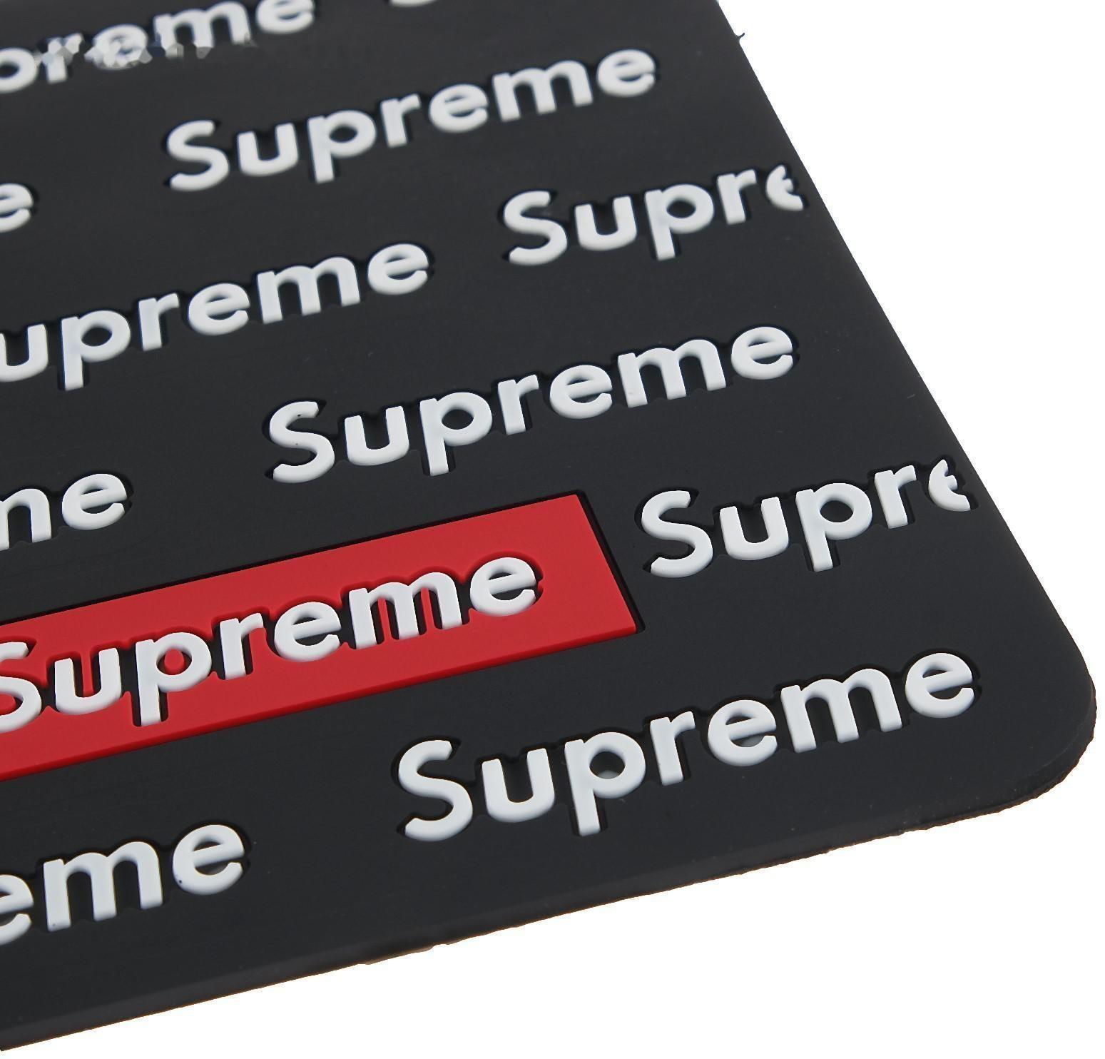 Коврик противоскольязщий 30×15 см, Supreme, черный