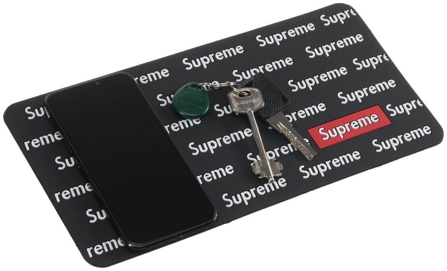 Коврик противоскольязщий 30×15 см, Supreme, черный