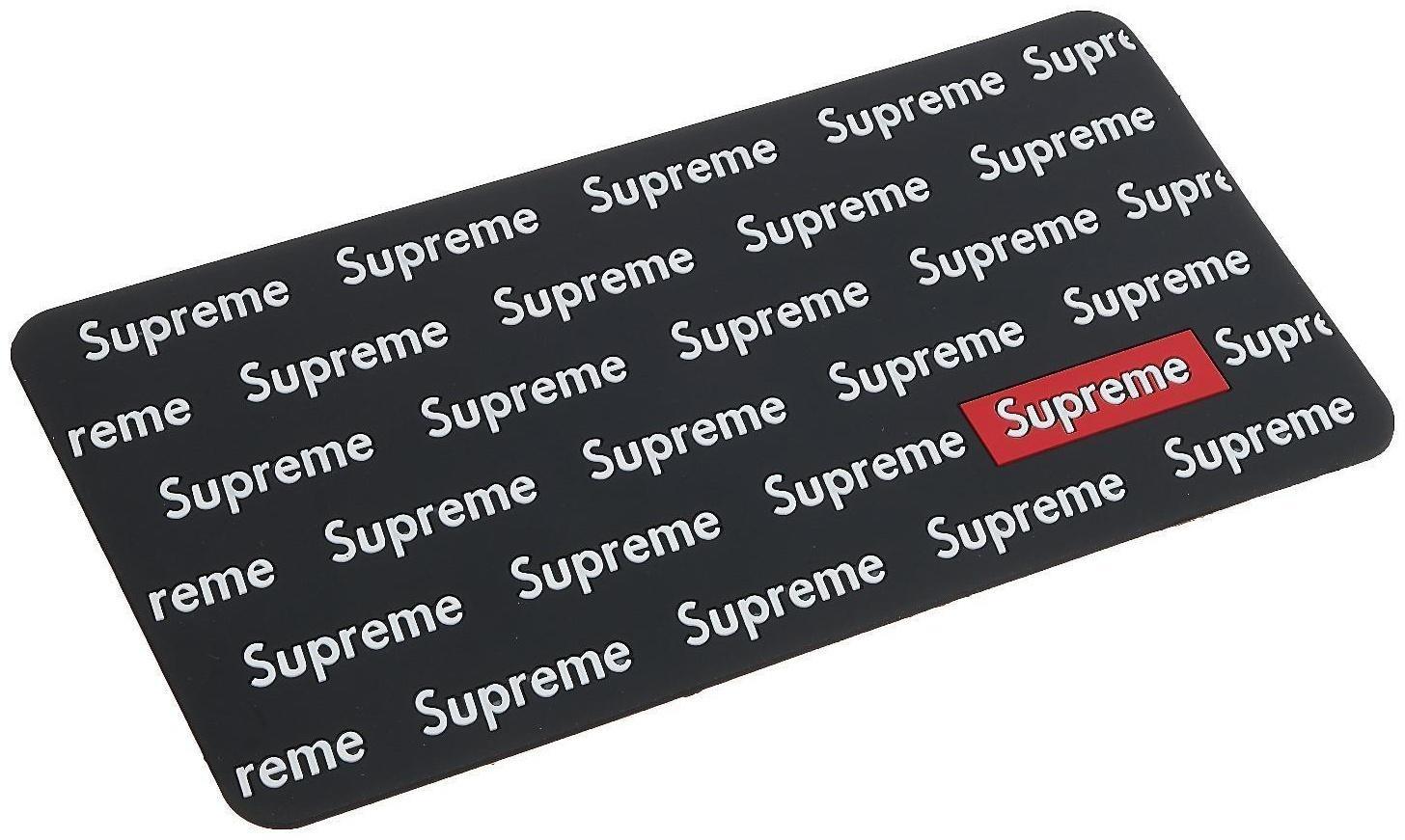 Коврик противоскольязщий 30×15 см, Supreme, черный