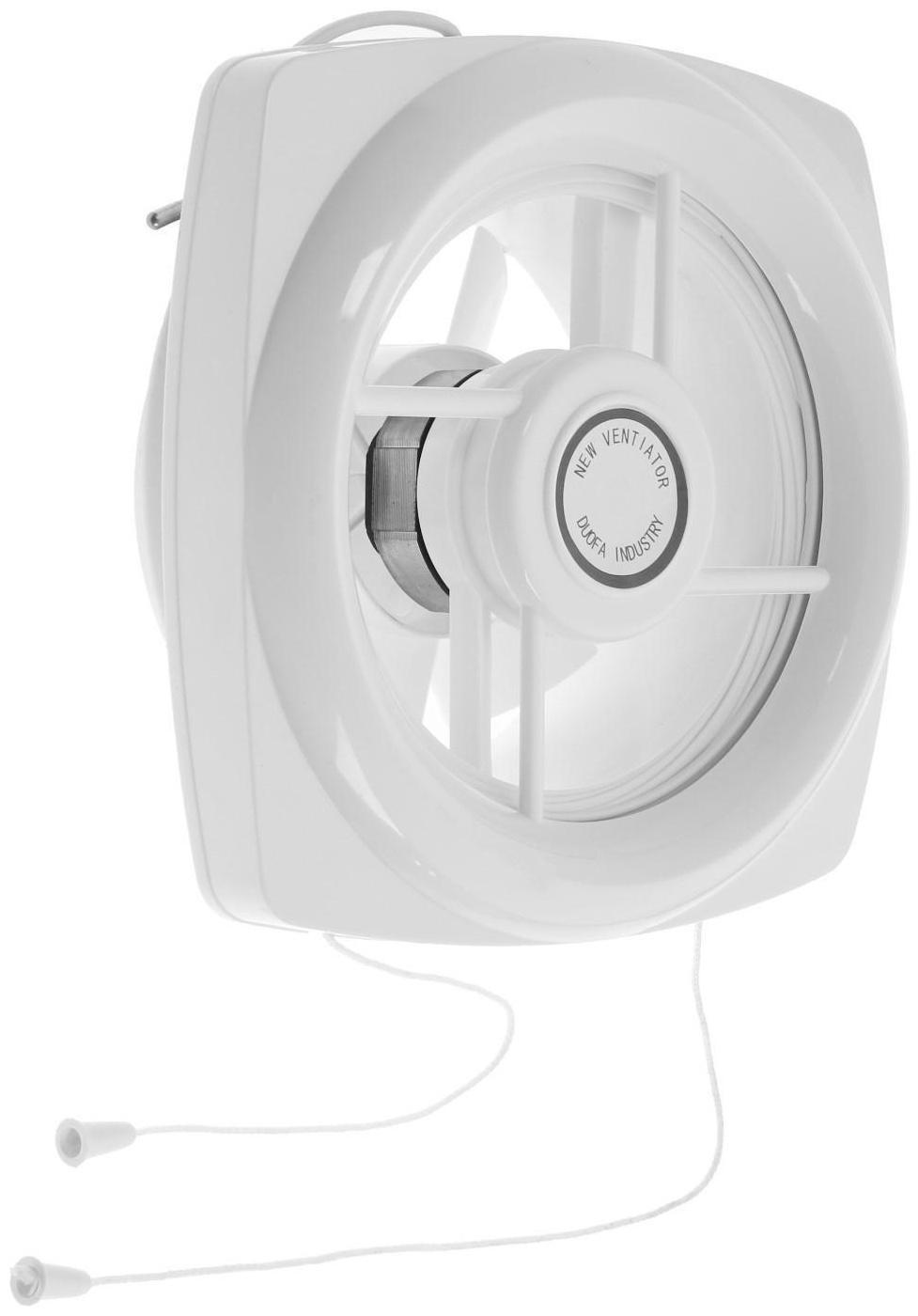 Вентилятор вытяжной ZEIN LOF-04, d=140 мм, 220 В, 18 Вт, с жалюзи, провод