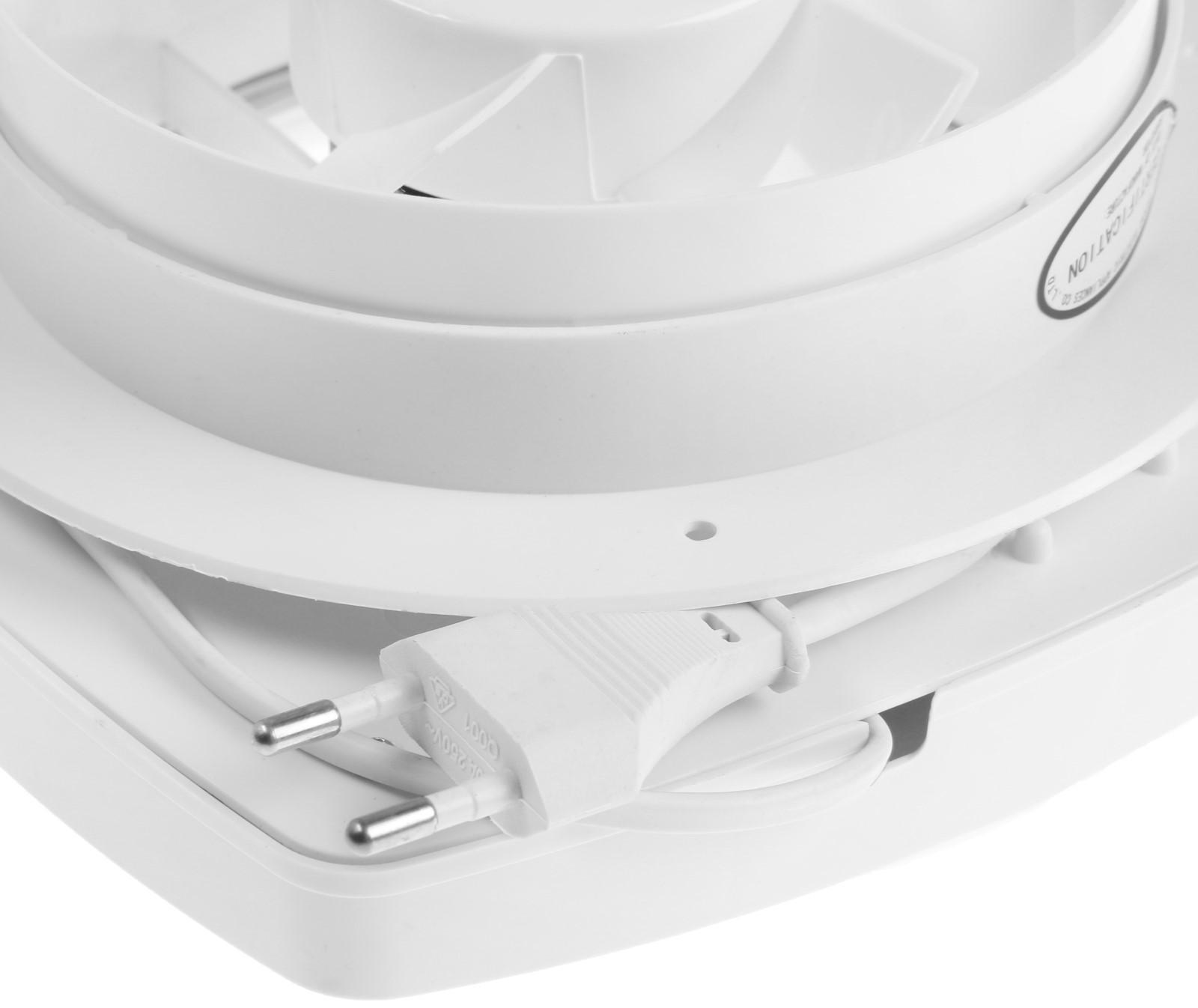 Вентилятор вытяжной ZEIN LOF-04, d=140 мм, 220 В, 18 Вт, с жалюзи, провод