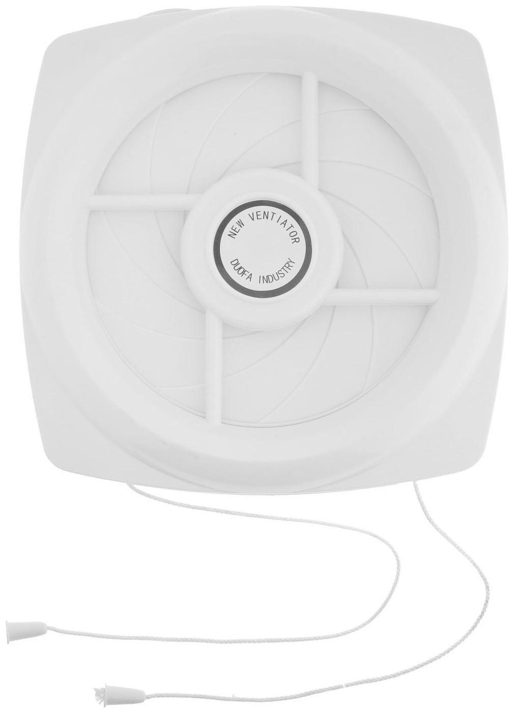 Вентилятор вытяжной ZEIN LOF-04, d=140 мм, 220 В, 18 Вт, с жалюзи, провод