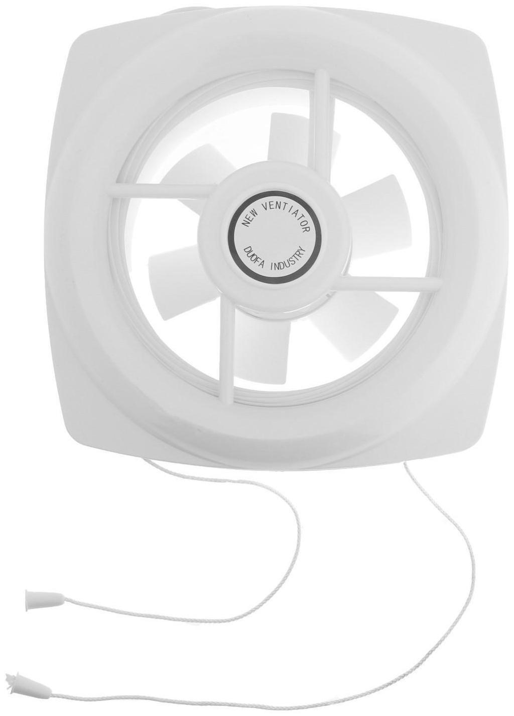 Вентилятор вытяжной ZEIN LOF-04, d=140 мм, 220 В, 18 Вт, с жалюзи, провод