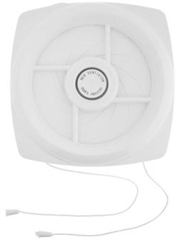 Вентилятор вытяжной ZEIN LOF-04, d=140 мм, 220 В, 18 Вт, с жалюзи, провод