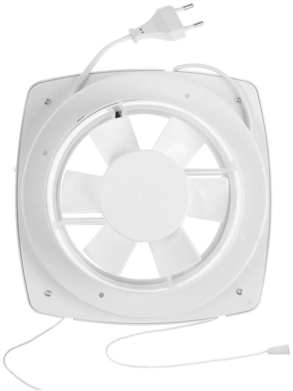 Вентилятор вытяжной ZEIN LOF-04, d=140 мм, 220 В, 18 Вт, с жалюзи, провод