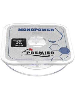 Леска PREMIER fishing MONOPOWER ICE 0,12 мм, 30 м Clear Nylon
