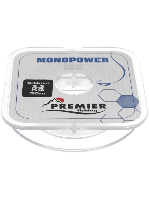 Леска PREMIER fishing MONOPOWER ICE 0,14 м, 30 м Clear Nylon
