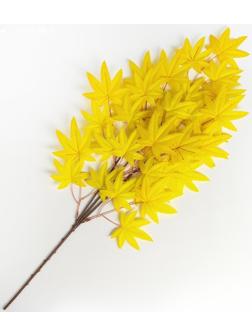 Декор «Листья на ветке», цвет жёлтый
