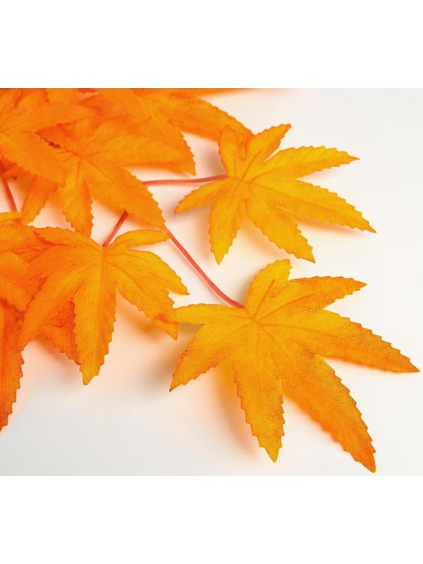 Декор «Листья на ветке», цвет оранжевый