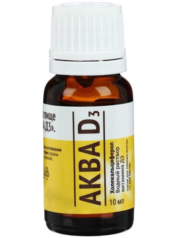 Витамин Mirrolla «Аква Д3» 15 000 МЕ, 10 мл