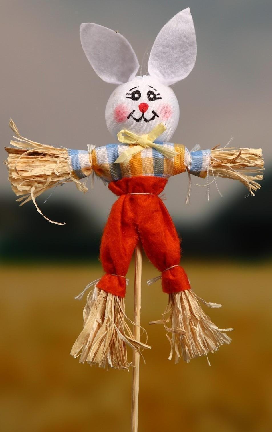 Огородное пугало «Заяц», h = 50 см, МИКС