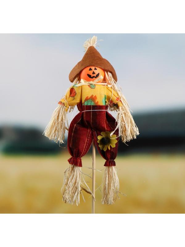 Огородное пугало «Тыква», h = 50 см, МИКС