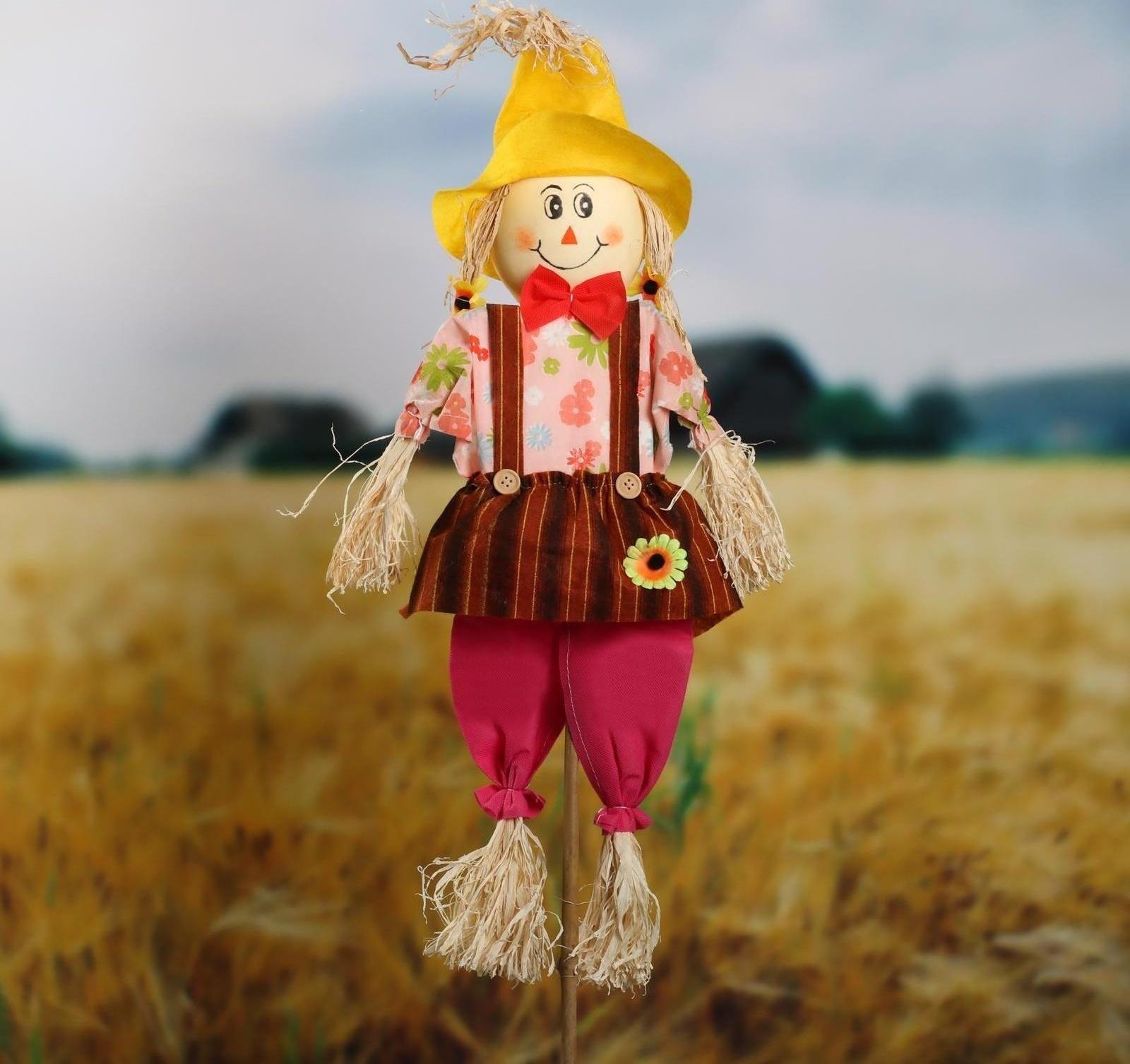 Огородное пугало, h = 90 см, МИКС