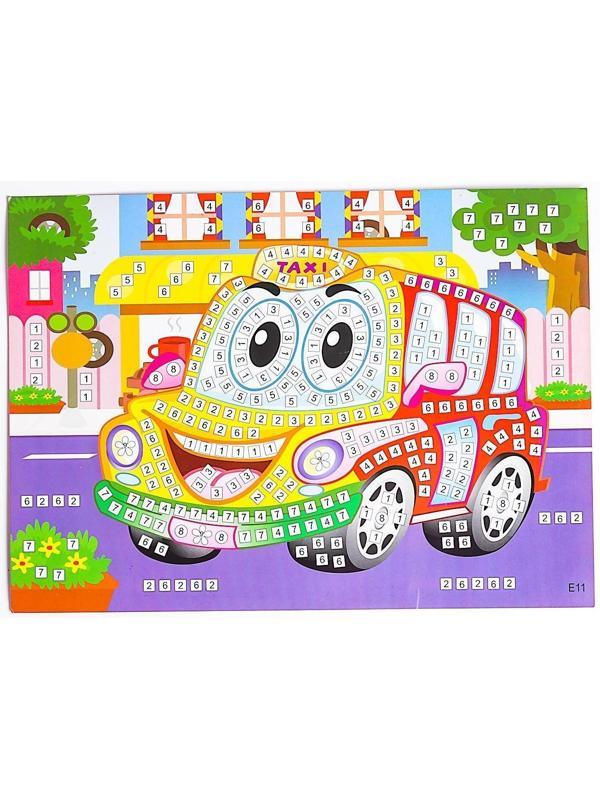 Мозаика стикерная «Такси» блестки, стразы
