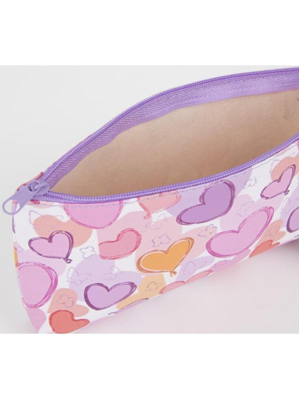 Косметичка на молнии, цвет розовый