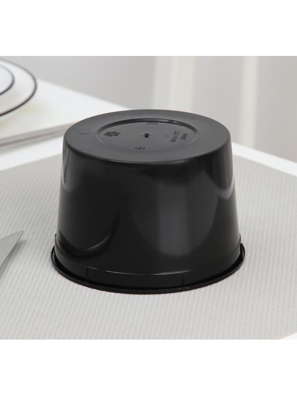 Контейнер одноразовый «Супница», 500 мл, 11,2 см, цвет чёрный