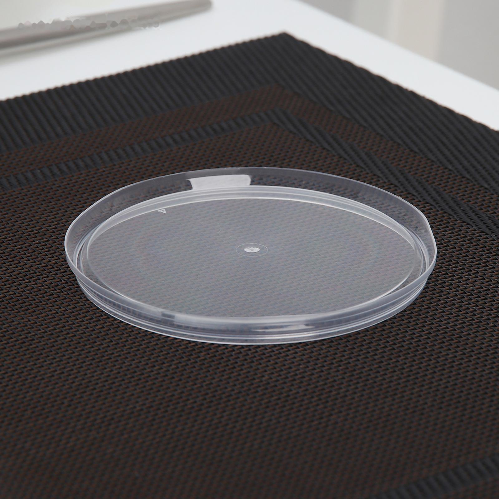 Крышка одноразовая «Круглая», 9,3 см, цвет прозрачный