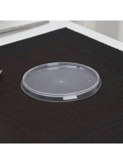 Крышка одноразовая «Круглая», 9,3 см, цвет прозрачный