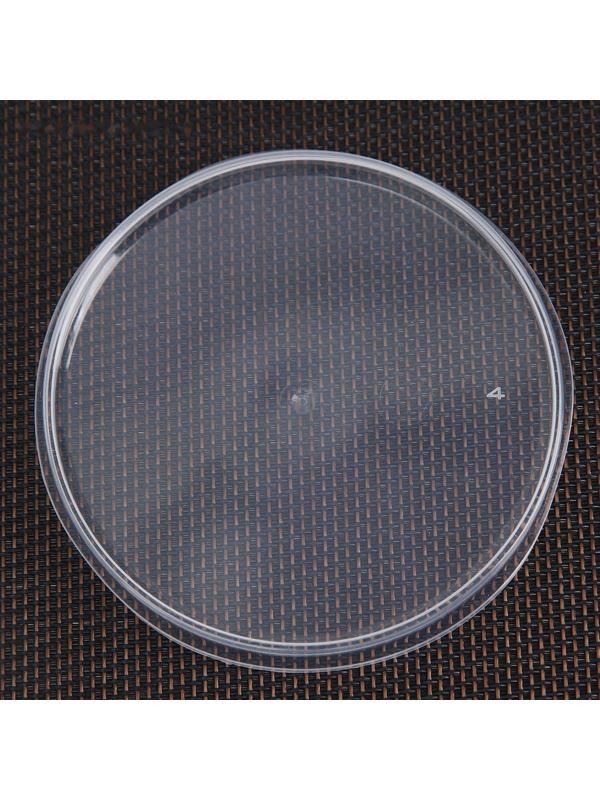 Крышка одноразовая «Круглая», 9,3 см, цвет прозрачный